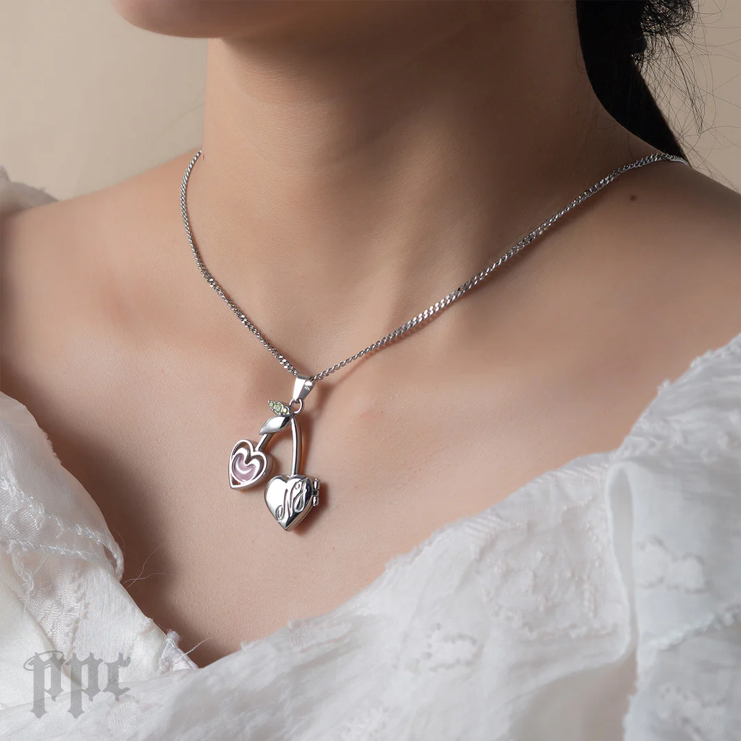 NJ Cherry Locket Necklace - Image 3