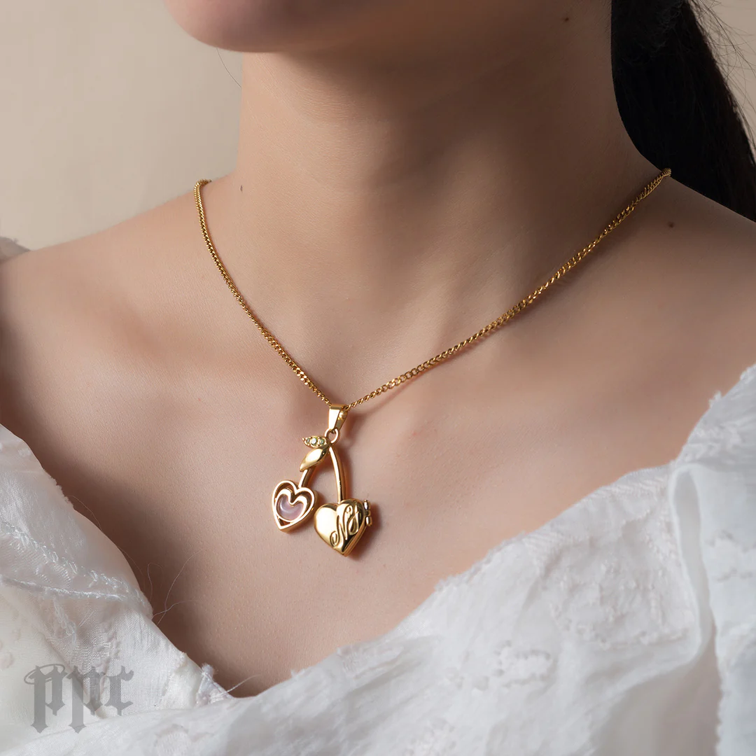 NJ Cherry Locket Necklace - Image 6